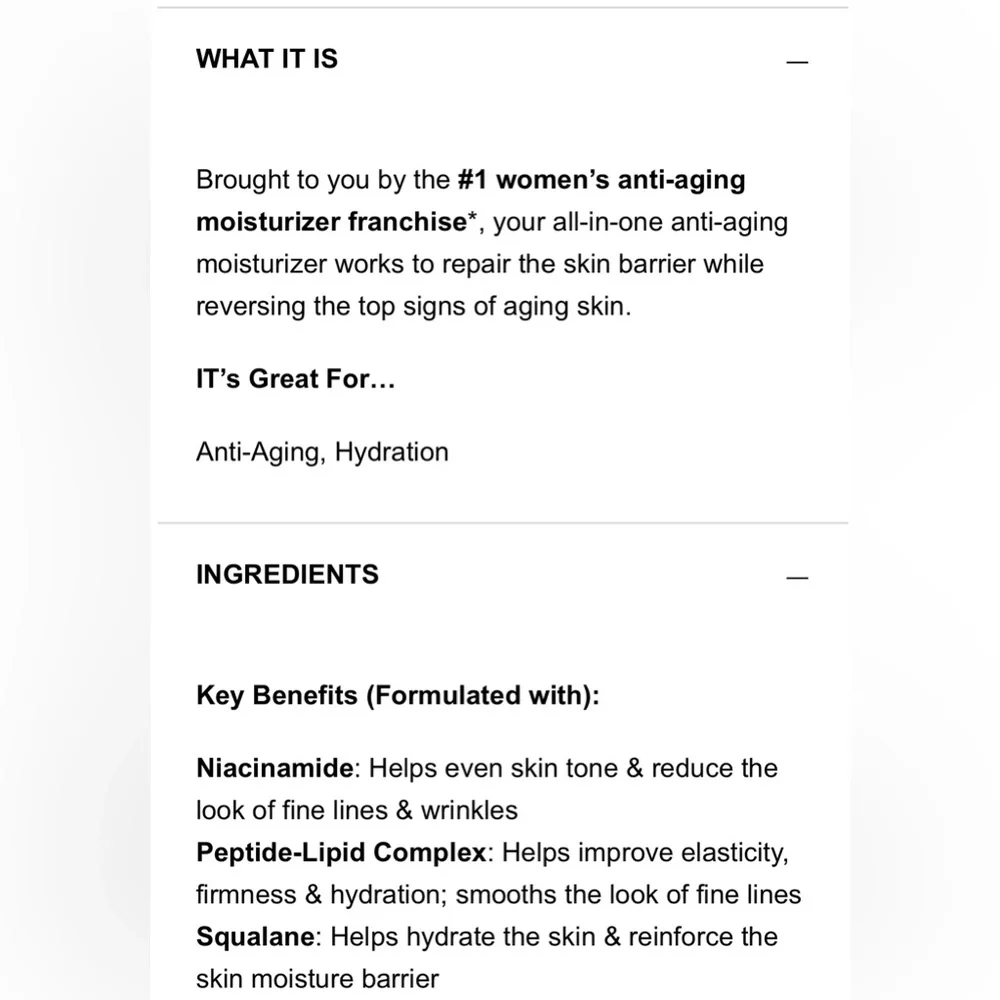 IT Cosmetics Confidence In A‎ Cream Anti-Aging Hydrating Moisturizer